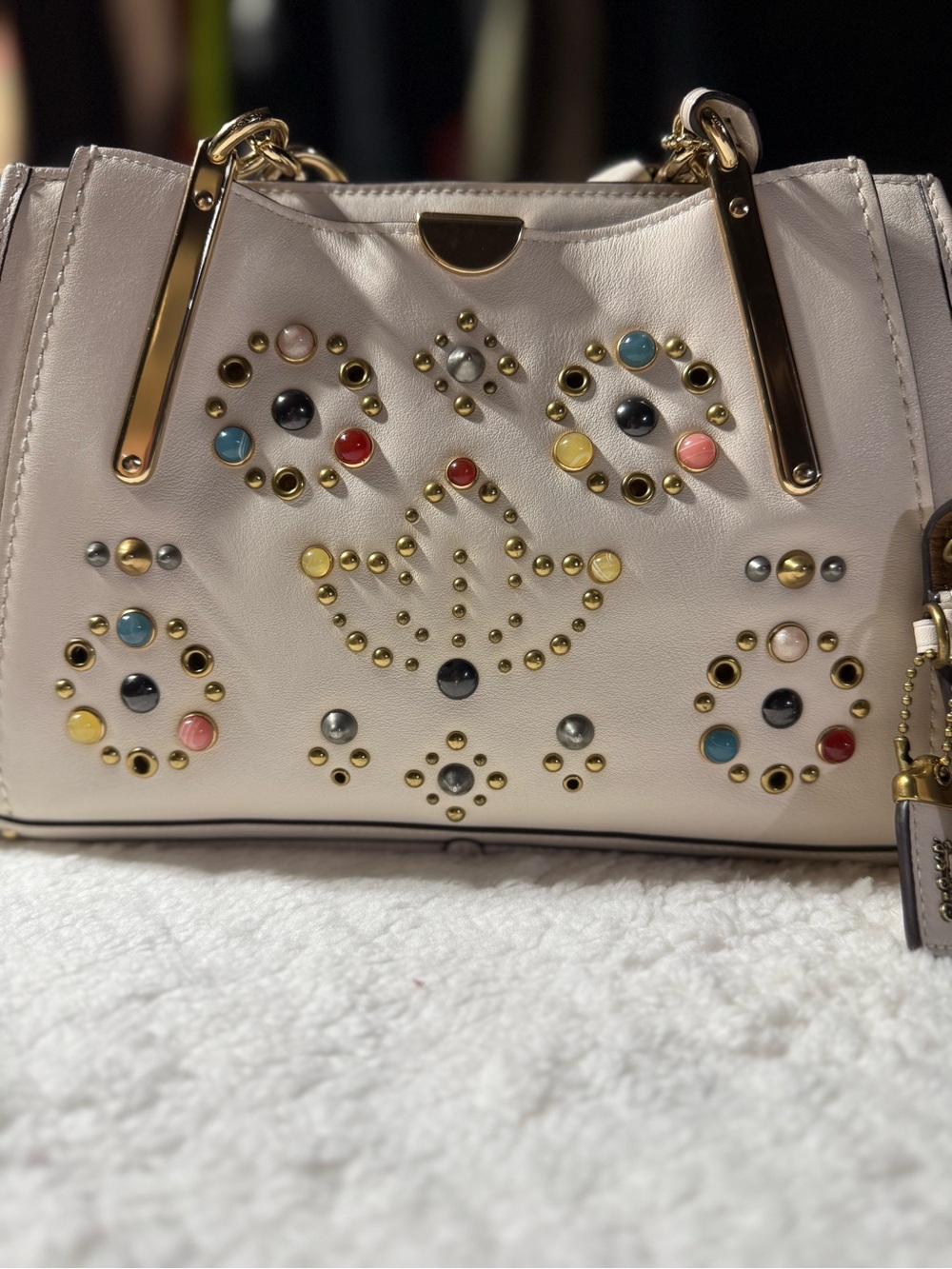 Coach Western Collection Dreamer & Matching Wallet RARE RIVETS & STUDDED!! LN - Picture 4 of 17